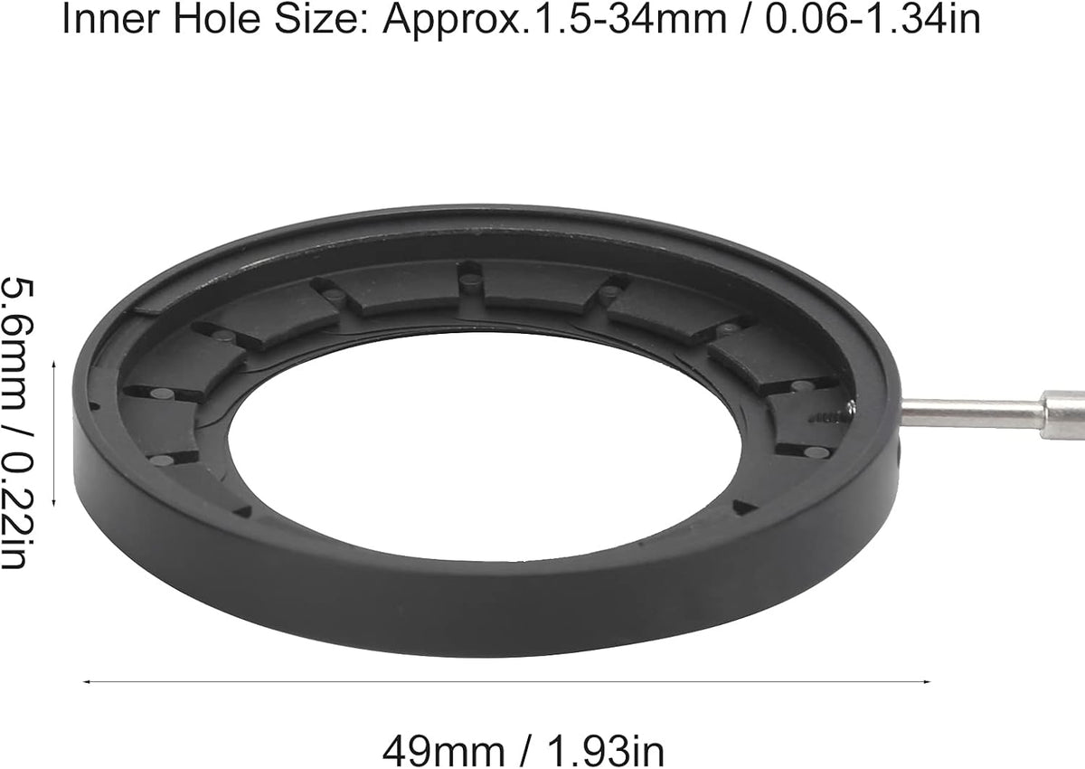 ROHMRHIE 1.534mm SK34 Adjustable Iris Aperture Diaphragm for Optical Instrument