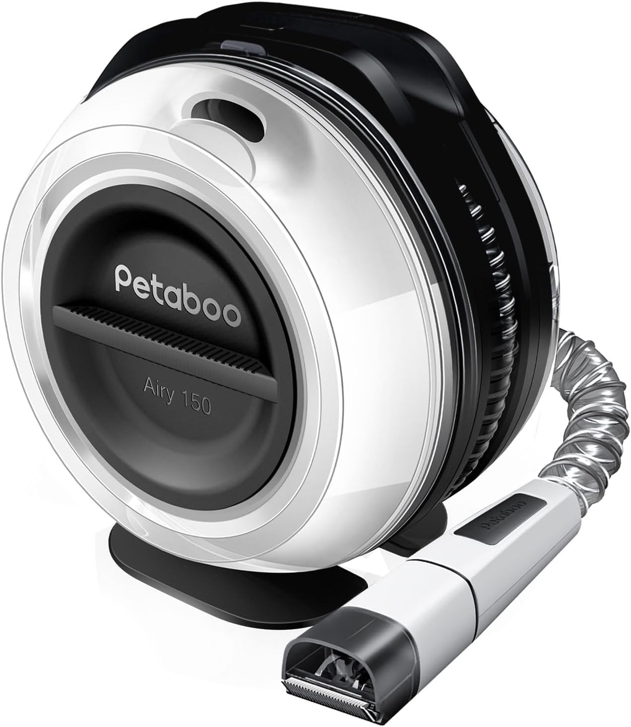 petaboo Cordless Dog Grooming Vacuum, Pet Grooming Kit with Clippers Nail Grinder,Low Noise,Dog Vacuum for Shedding Grooming for Home Outdoor Car (Black5-IN-1)