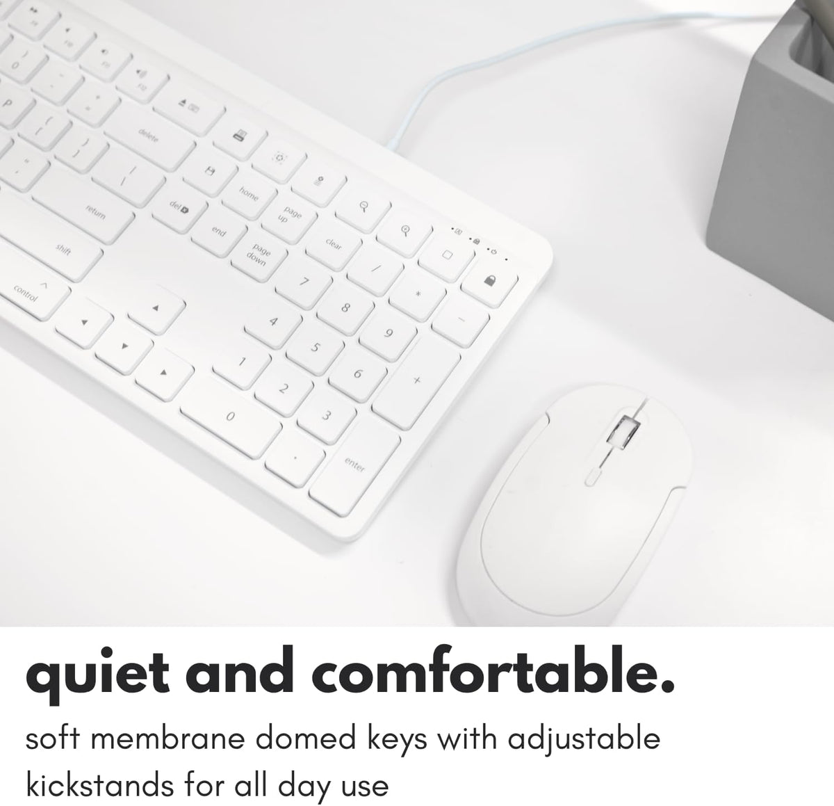 Macally 22 USB C Wired Keyboard for Mac (USB C + USB A) Full Size Keyboard with Shortcuts, Quiet Typing, for MacBook