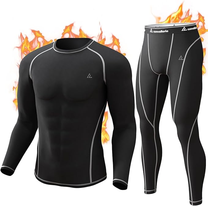 CL convallaria Thermal Underwear Long Johns Set Mens Winter Gift Hunting Gear Sport Base Layer Bottom Top