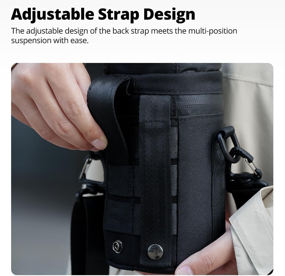 80 135 mm (3.15 5.31 AMBITFUL Thick Camera Lens Pouch Case, Water/Dust/Shock Protection Lens Pouch for DSLR Camera Lens