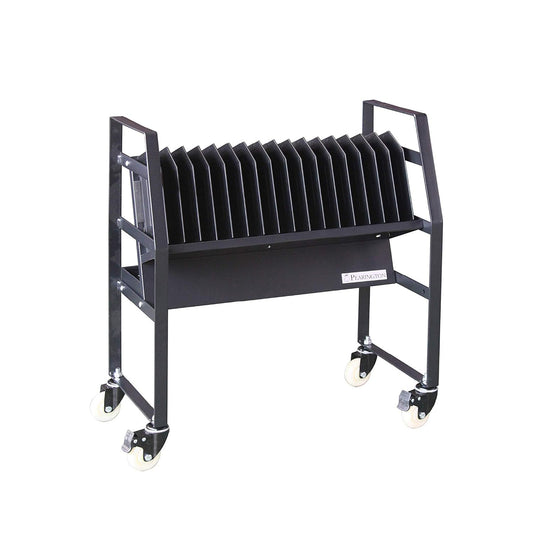 Pearington-PEAR-91361,16 Device Mobile Open Charging Cart for iPads,Chromebooks & Laptop Computers,Compatible with Any Screen Size,Easy Access Slots,Removable Dividers,Small Footprint,Surge Protection