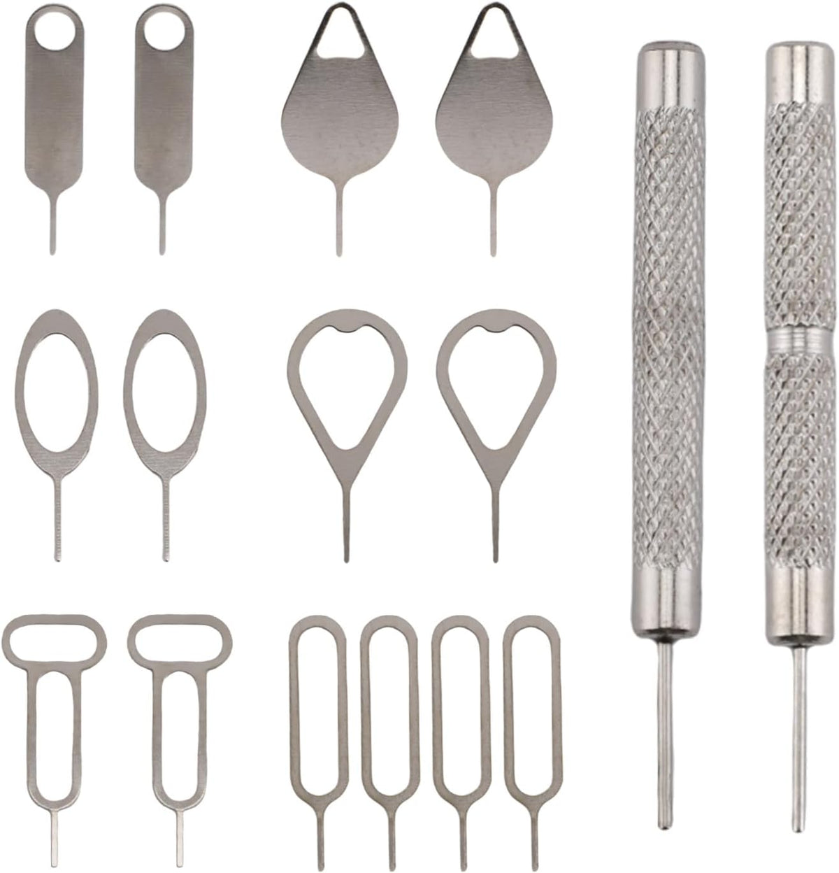 Gallipower 16pcs SIM Card Removal Tool Kit,SIM Ejector Tool,Phone Card Tray Opener Pin,Standard Key for Most Cell