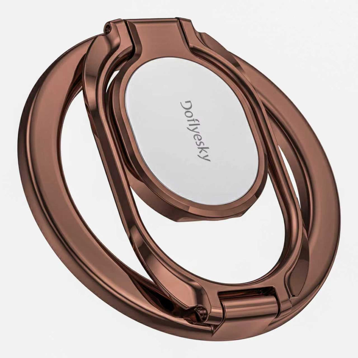 Doflyesky Magnetic Phone Ring Holder for Magsafe Phone Grip, Double-Sided Magnetics Adjustable Gym Finger Ring Grip