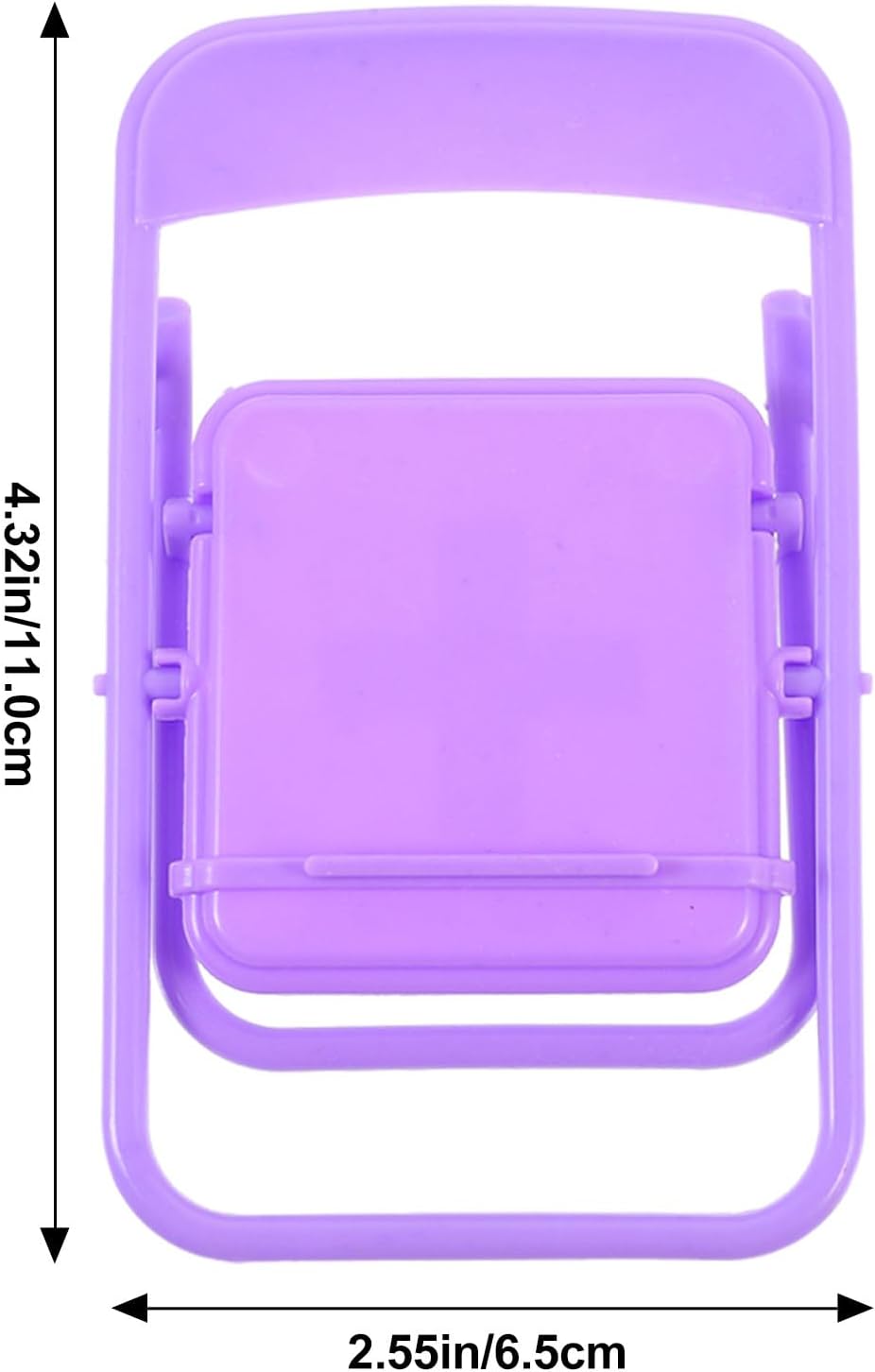 DOITOOL 10-Pack Cartoon Design Foldable Chair Phone Stand - Portable Purple Holder
