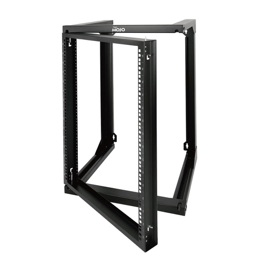 Tecmojo 15U Server Rack with Swing Gate, 15U Rack for 19inch Computer/AV/Data/IT/Media Equipment, Wall Mount Server Rack with 18inch Depth, Square&Tapped Holes