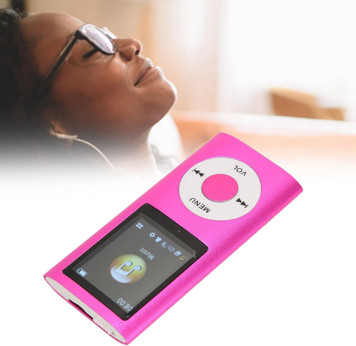 Dpofirs MP3 64G 8 Music Player with Lossless Sound(SD Card Excluded), Portable Music Player, Large Memory Up to Memory