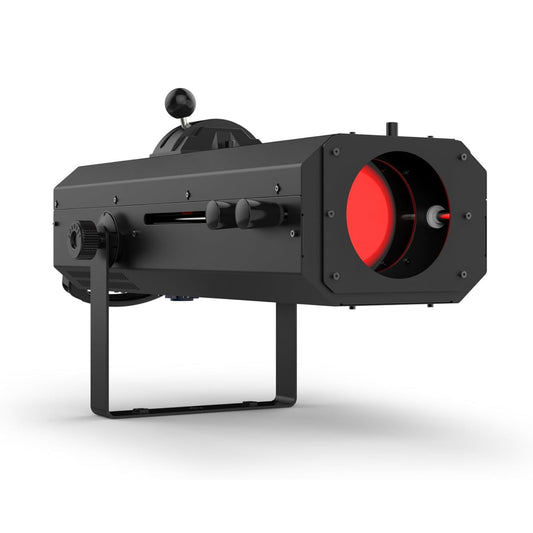 CHAUVET DJ – Followspot 200ST Portable LED Follow Spot Light | 200W Cool White Tight Beam W/Crisp Edge | Mechanical Iris + Built-in CTO Filter | Backlit Silicone Buttons | DMX Control for Stages