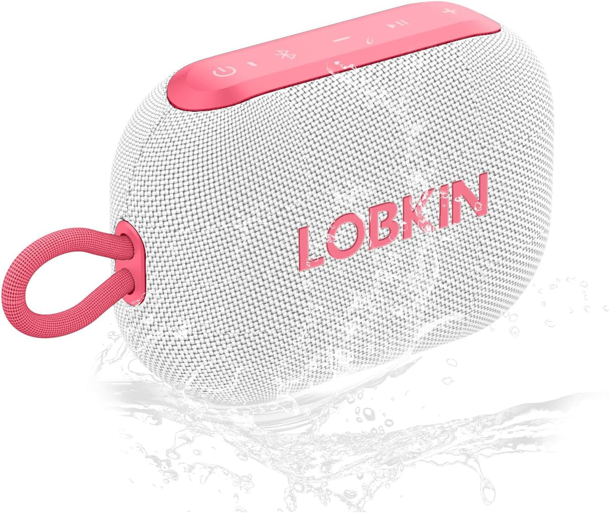 LOBKIN Speaker,IP67 20H 10W 5.4 Portable Bluetooth Waterproof Small Bluetooth Speaker Playtime Loud Sound BT Wireless