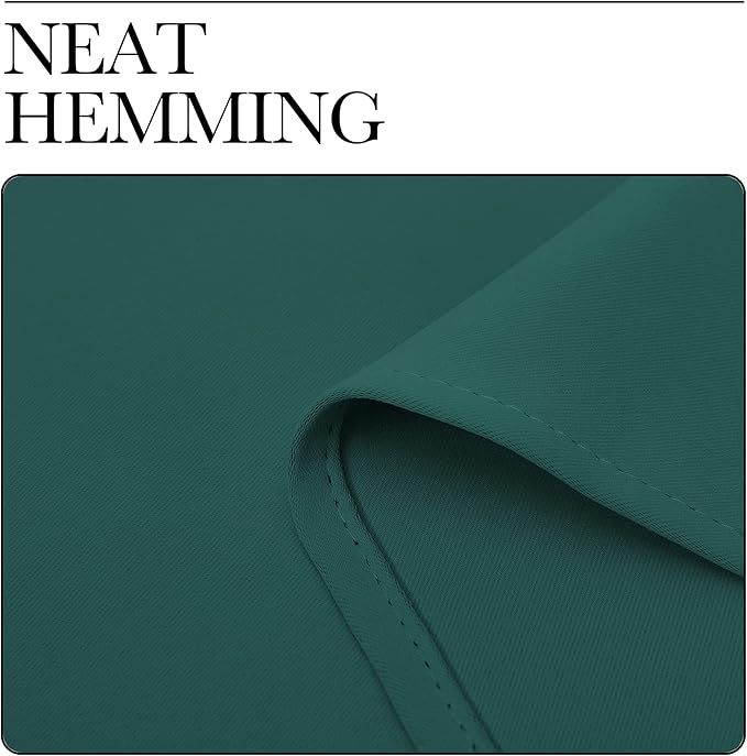 NICETOWN Christmas Thermal Insulated Solid Grommet Blackout Curtains/Drape for Living Room (Hunter Green, 1 Pair, 42 by 84-Inch)