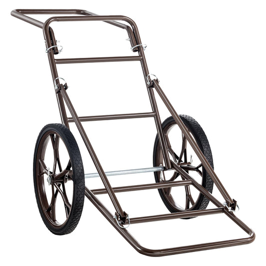 VEVOR Game Carts for Hunting, 500 LBS Deer Cart Game Hauler, Hawk Crawler Deer Cart, Hawk Hunting, All Terrain Folding Cart, Deer Hauling Cart, Heavy-Duty Utility Gear Dolly for Hunting Fishing Hiking