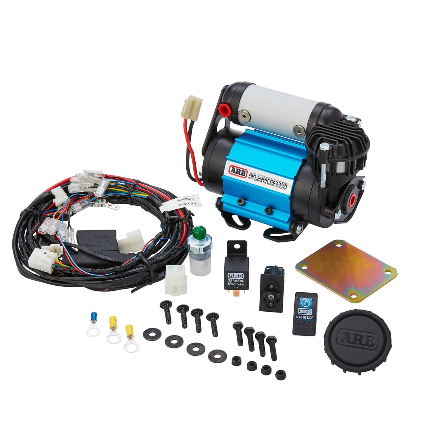 ARB CKMA12 On-Board Air Compressor High Performance 12 Volt for Air Locker Differentials and Tire Inflation