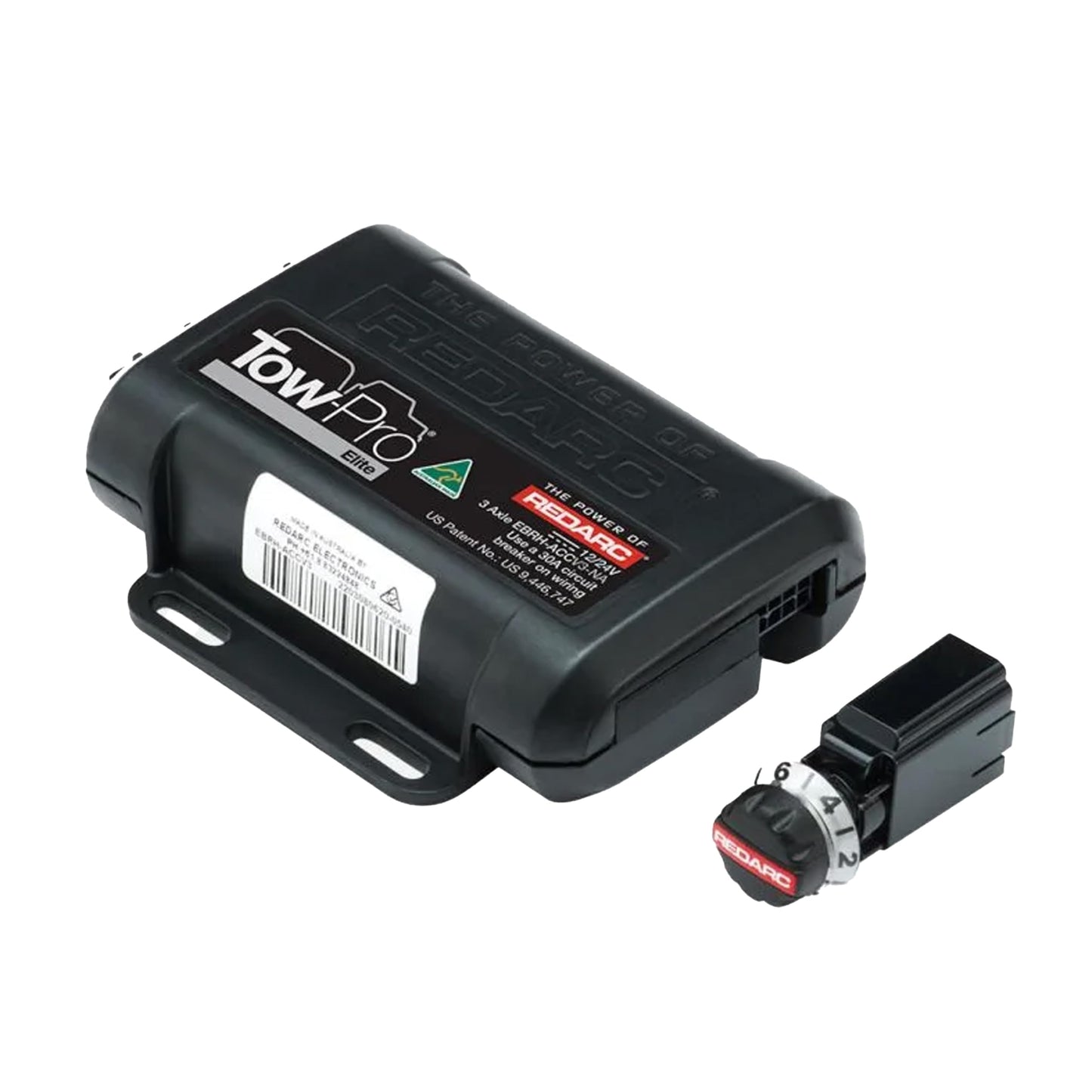 REDARC Tow-Pro Elite Electric Trailer Brake Controller, Universal Fit for 1 to 3 Axle Trucks, SUVs, Dual Braking Modes, Plug and Play Install, 12V/24V Compatible to Tow RV, Camper, Trailer, Boat