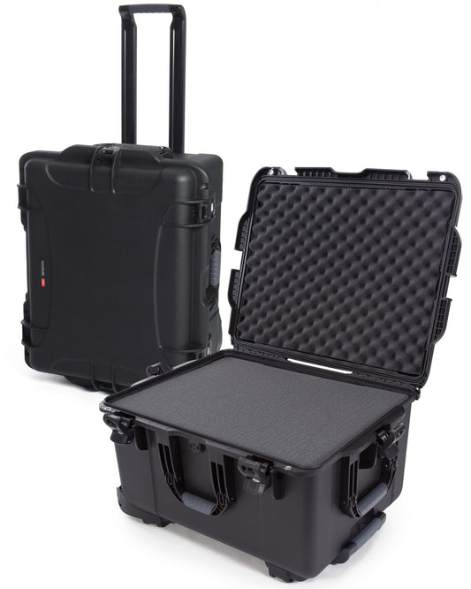 NANUK 960 Hard Case with Cubed Foam – Waterproof Travel Camera Hard Case with Wheels, 25.4” x 20” x 14.5”, Dustproof and Impact-Resistant, Ideal for Heavy Loads – Black
