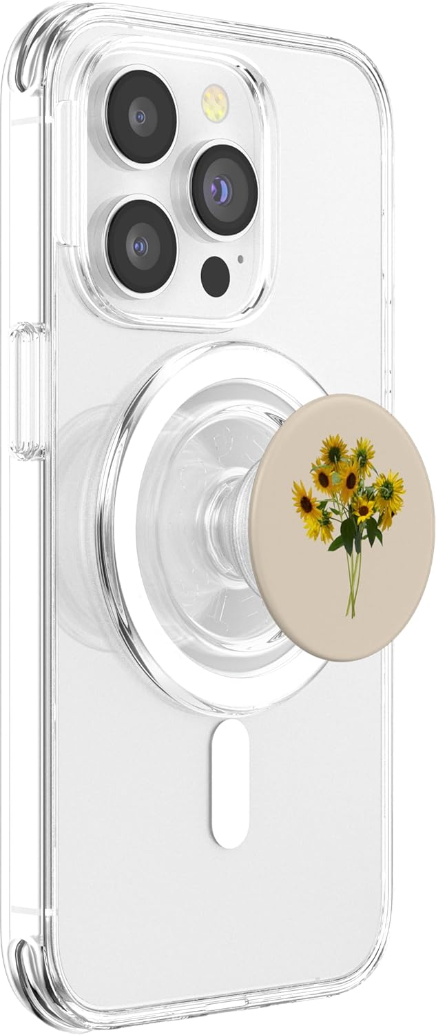 Floral Nature Designs Summer Bright Floral Gift Bouquet of Sunflowers PopSockets PopGrip for MagSafe