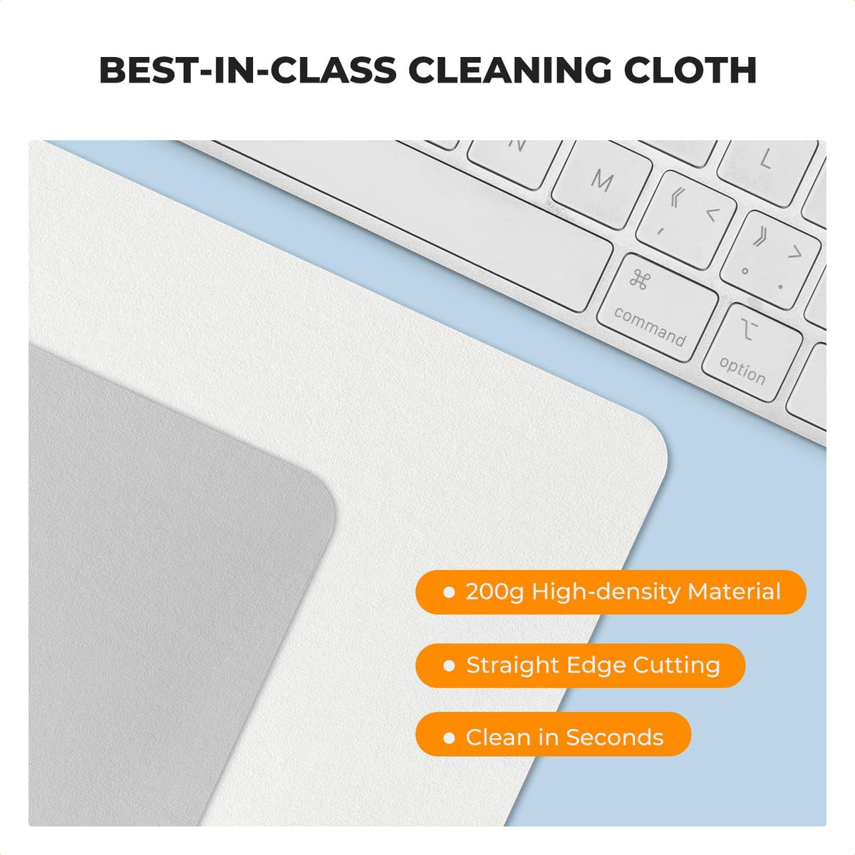 6 Pack Headset, K&F CONCEPT Lens Cleaning Cloth | Microfiber Cleaning Cloth | Glasses Cleaning Cloths | Eyeglass Lens