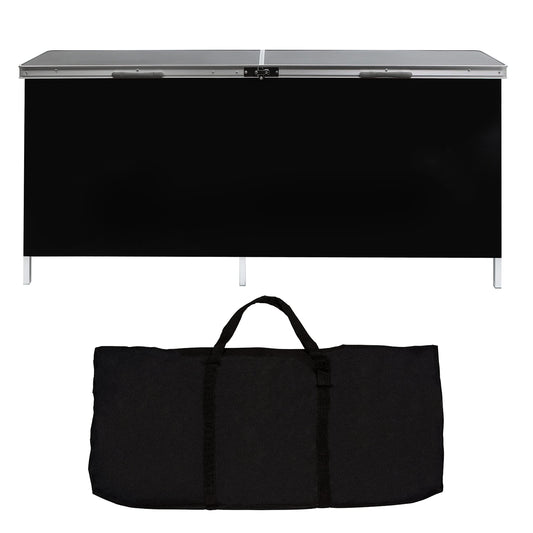 Trademark Innovations Portable Black Bar Table
