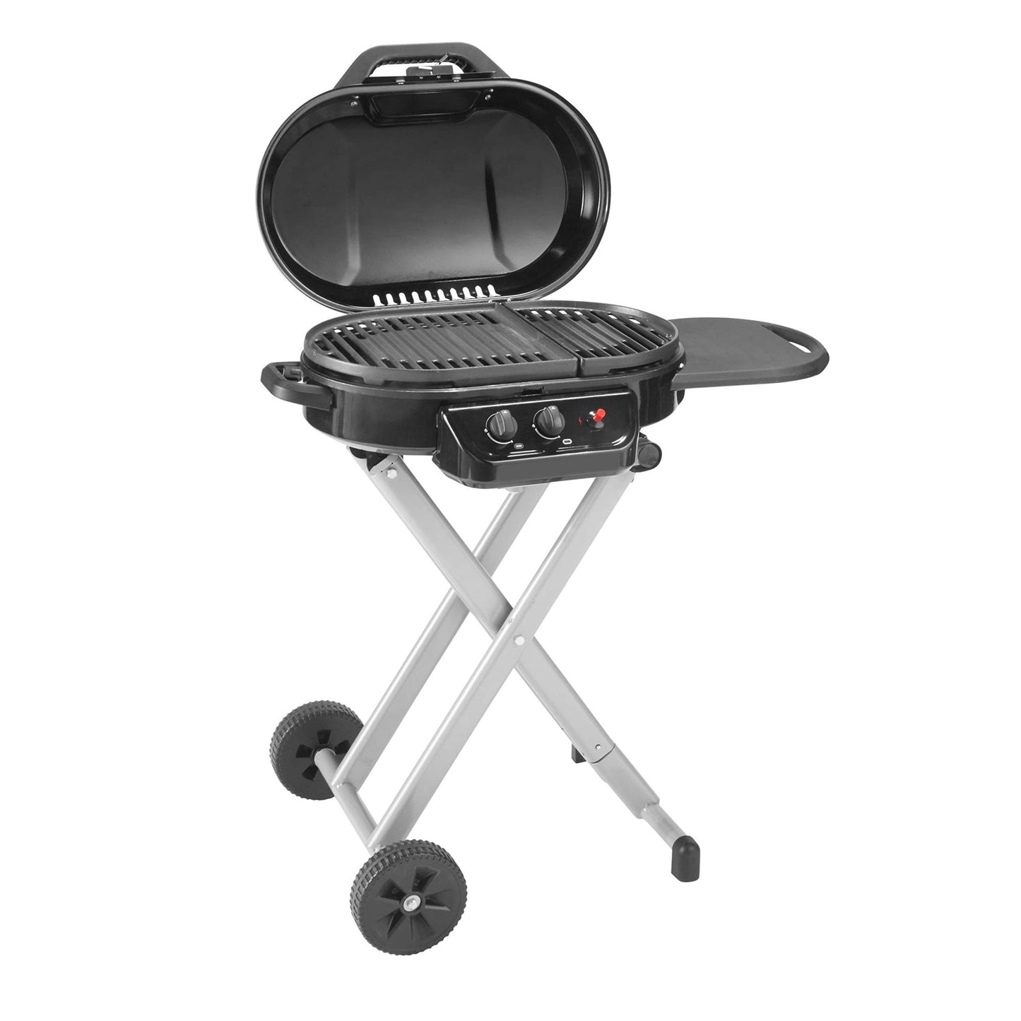 Coleman RoadTrip 225 Portable Propane Grill, 2-Burner Gas Grill with Matchless Ignition & Adjustable Temperature Control, 11,000 BTUs of Power for Grilling, Tailgating, Camping, BBQ, & More