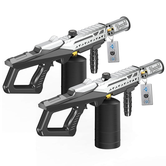 Koackl Powerful Propane Torch Gun 2 Pack, Kitchen Torch with Adjustable Flame, Flamethrower Blow Torch Gun, Gas Welding Kits for BBQ, Searing Steak, Camping & Charcoal Torch Lighter(Tank Not Included)