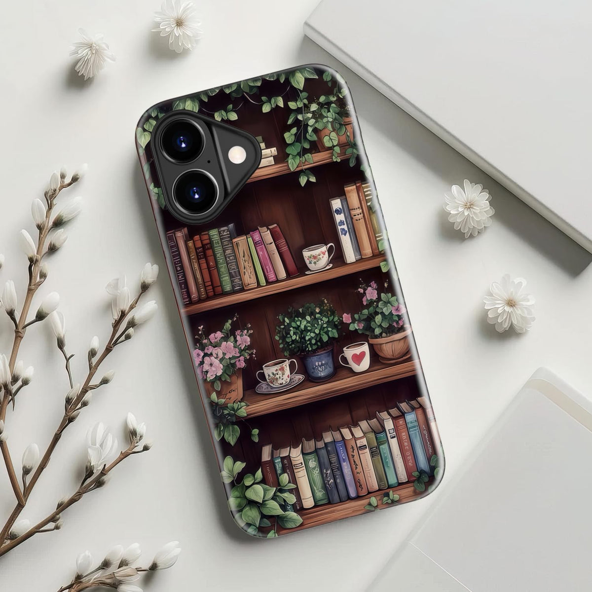 DEENAKIN 17 for iPhone Case Cute - Wireless Charging Compatible - Dual-Layer Soft Silicone + Hard Shell - Stylish
