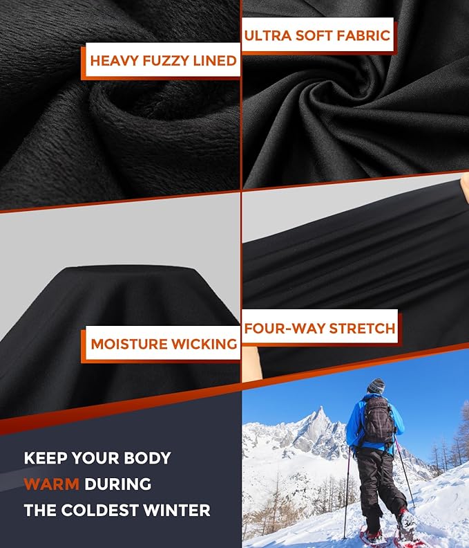 CL convallaria Thermal Underwear Long Johns Set Mens Winter Gift Hunting Gear Sport Base Layer Bottom Top