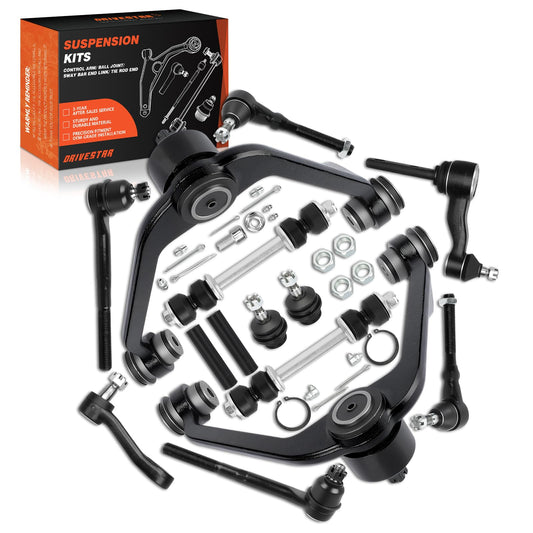 DRIVESTAR 2WD Front Suspension Kit Upper Control Arm 14PCS, Compatible for Ford Expedition 1997-2002/ F-150 1997-2003/ F-150 Heritage 2004/ F-250 1997/ F-250 1998-1999, Lincoln Navigator 1998-2002