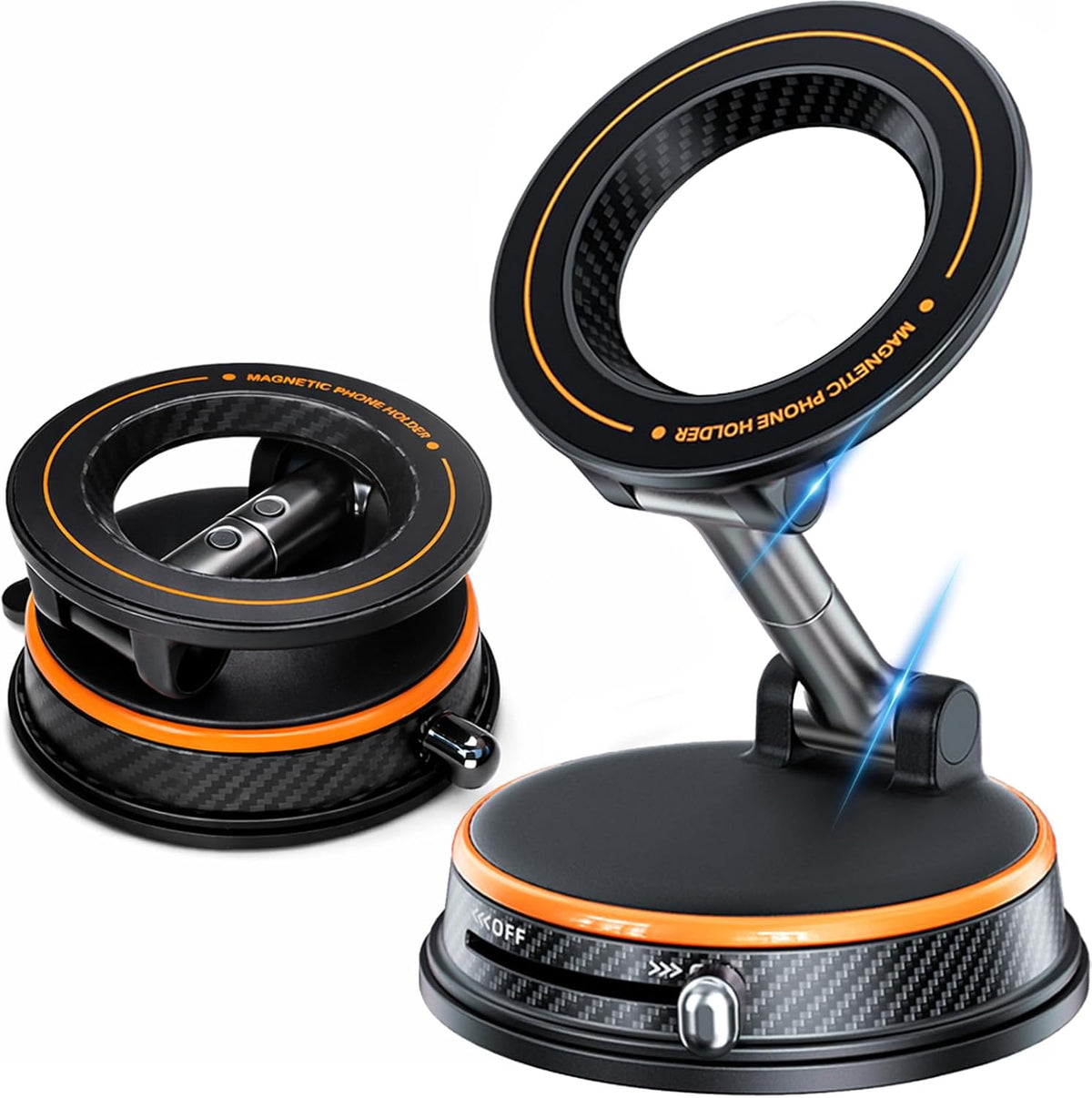Fclvd 360Adjustable 108+LBS Magnetic Car Phone Holder, Vacuum Dashboard and Windshield Mount Magsafe Cell Phone Holders