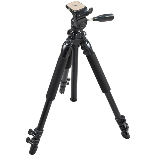 Bushnell Advanced Tripod for Binoculars, Spotting Scopes, and Cameras - Durable Aluminum Construction with Adjustable Legs and Center Column for Stability,Black