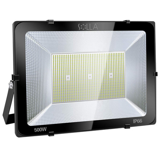 500W LED Stadium Flood Light Outdoor, 2750W Equivalent, 40000LM Super Bright Exterior Security Light, IP66 Waterproof, 6000K Daylight White, Commercial Light for Sports Fields and Counts