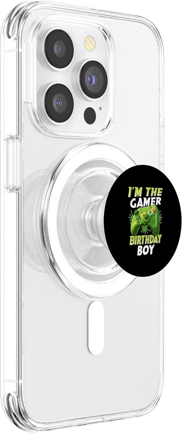 Gaming Birthday Boy Crew I'm The Gamer Birthday Boy Gaming Party PopSockets PopGrip for MagSafe