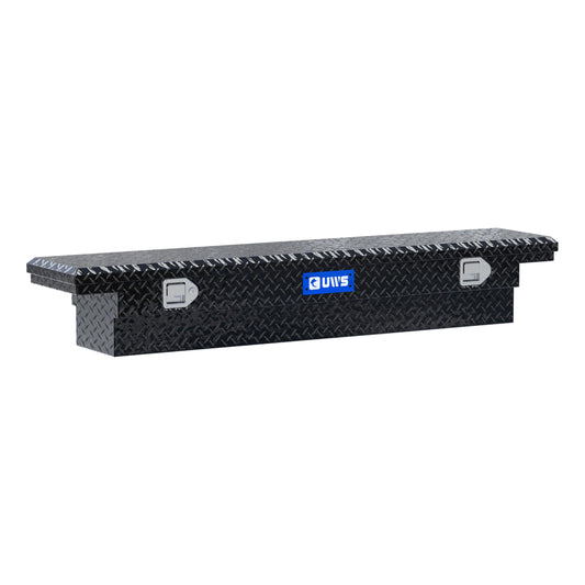 UWS EC10312 63-Inch Gloss Black Heavy-Wall Aluminum Slim Truck Tool Box with Low Profile, RigidCore Lid