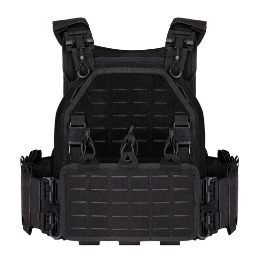 BOMTURN Tactical Vest for Men Quick Release Laser-Cutting Modular Vest for Outdoor