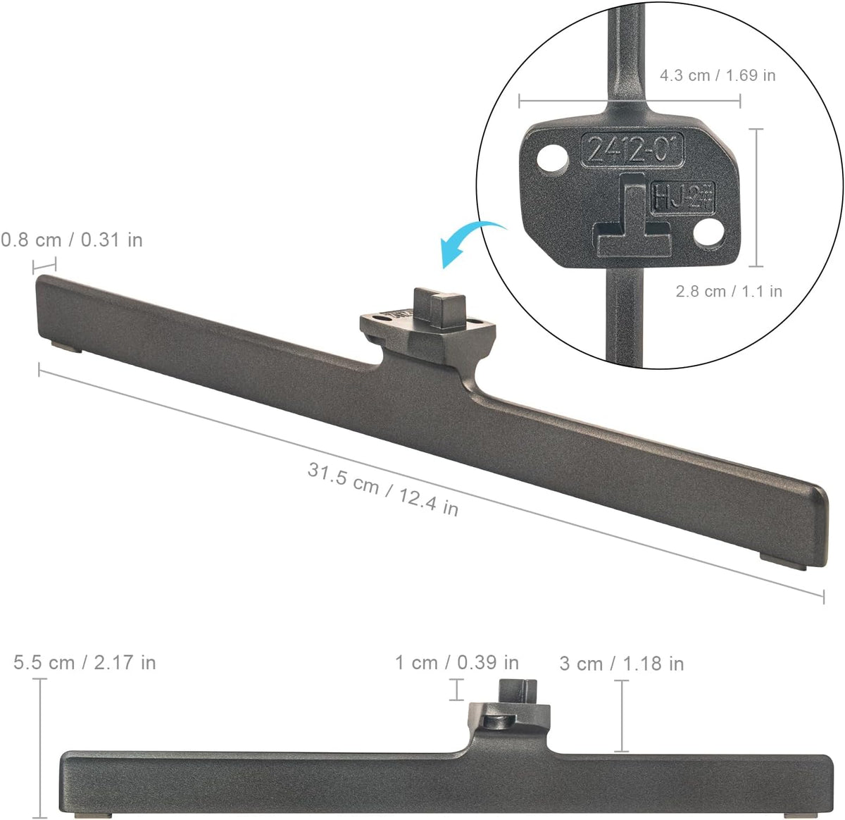 AIDITIYMI L-R-2412-01 55U6K 65U6K 55 65 Inch U6 4K TV Base Stand, TV Stand Legs Replacement Compatible with Hisense