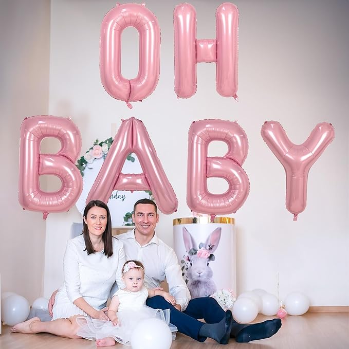 G Letter Balloon Pastel Pink, 40" Alphabet Helium Balloon, Large Inflatable Baby Pink Name Balloon Letters G, XXL Mylar Custom Letter Balloons Light Pink for Girls Birthday Party Decoration Supplies