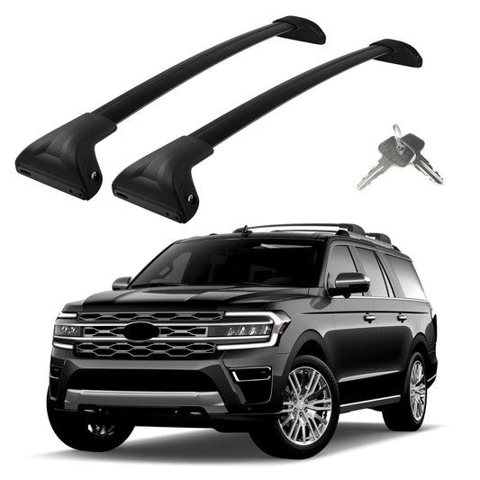 Roof Rack Cross Bars Compatible with Ford Expedition/Max 2018-2026 & Lincoln Navigator 2018-2024, Adjustable Aluminum 300LBS Anti-Theft Lock Cargo Carrier Rooftop Crossbar for Bike,Snowboard,Luggage