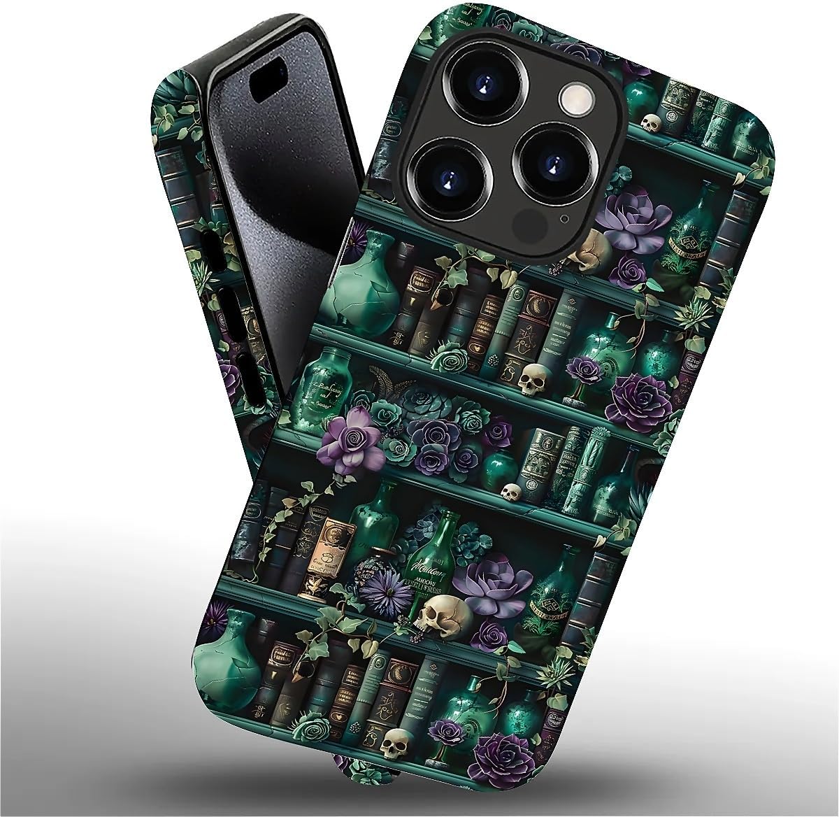 DAIZAG 16 2 1 Compatible with iPhone Pro Max Case,The Magician's Bookshelf in Heavy Duty Shockproof Rugged Hard PC+Soft