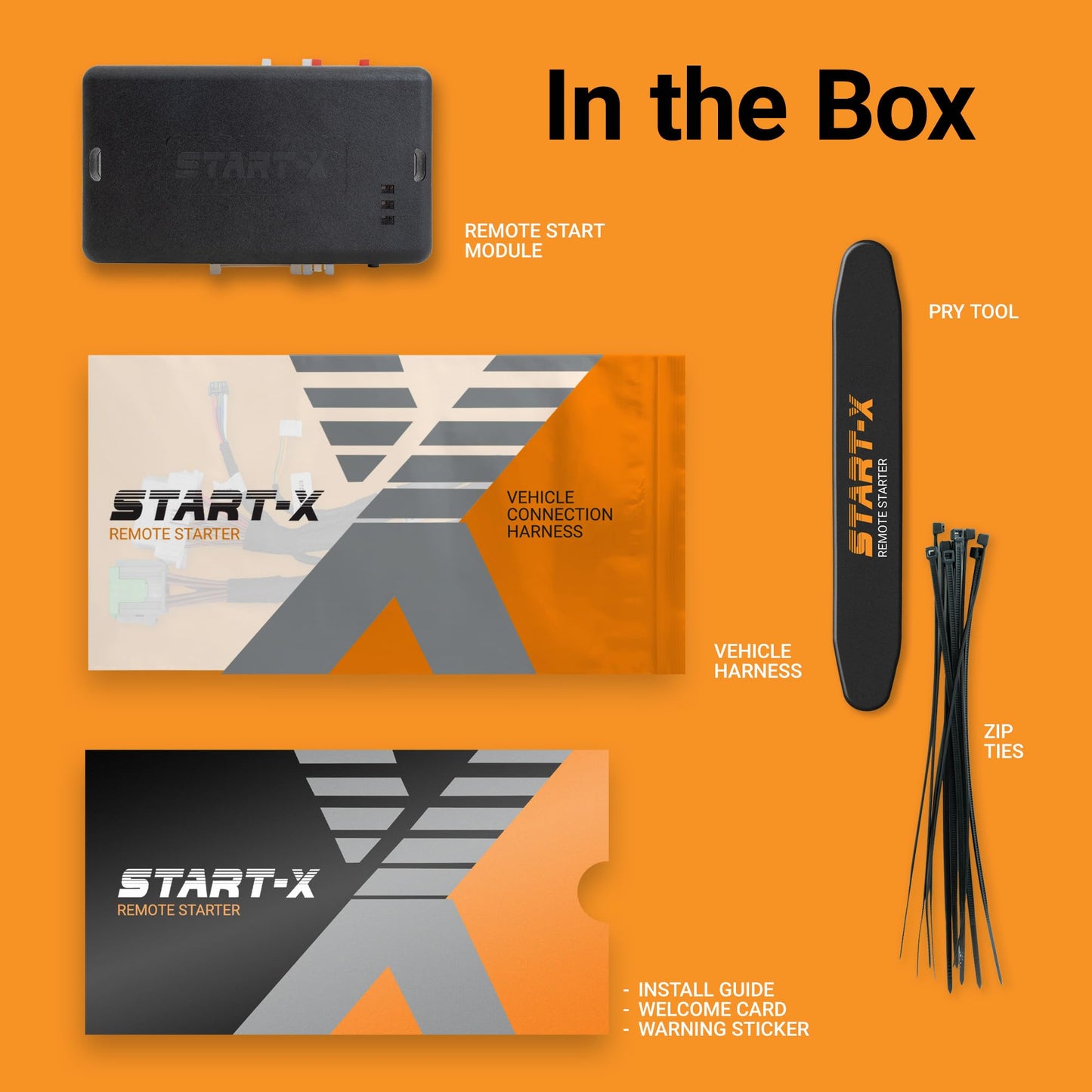 Start-X Remote Starter Kit for RAM 2500/3500 (2019, 2020, 2021, 2022, 2023, 2024) Trucks | NOT 1500 | Push-to-Start Ignition | Plug & Play Install | Lock 3X to Remote Start | Zero Wire Splicing