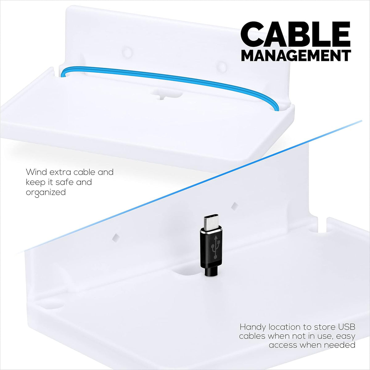 8 Shelf Wall Mount for Speakers, Security Cameras, Baby Monitors, Plants Toys & More, Floating Shelves, Adhesive