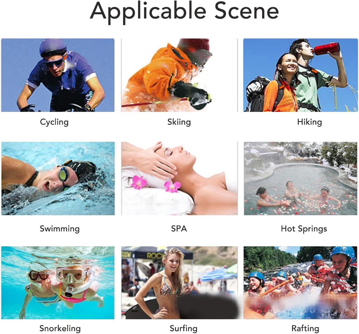 LUCKDANO MP3 MP3 IPX8 Swimming, 8GB (8GB) Player Player - Rated Rechargeable Music with Earphones for Diving