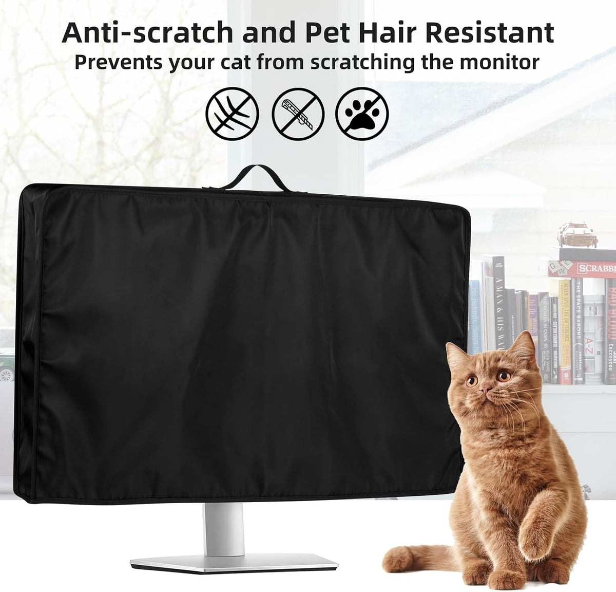 26, 27, 28, 29 inch 27 inch, 26-29 inch Monitor Cover LCD/LED/HD Panel Case - Antistatic Water Resistant Monitor Dust