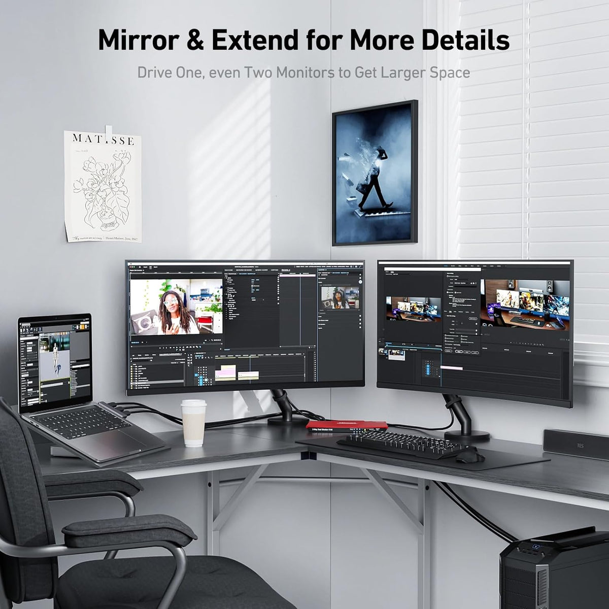 4K 6 1.2 1.4 BENFEI DisplayPort to HDMI Feet Cable[Aluminum Shell, Nylon Braided], Uni-Directional DP Computer to HDMI