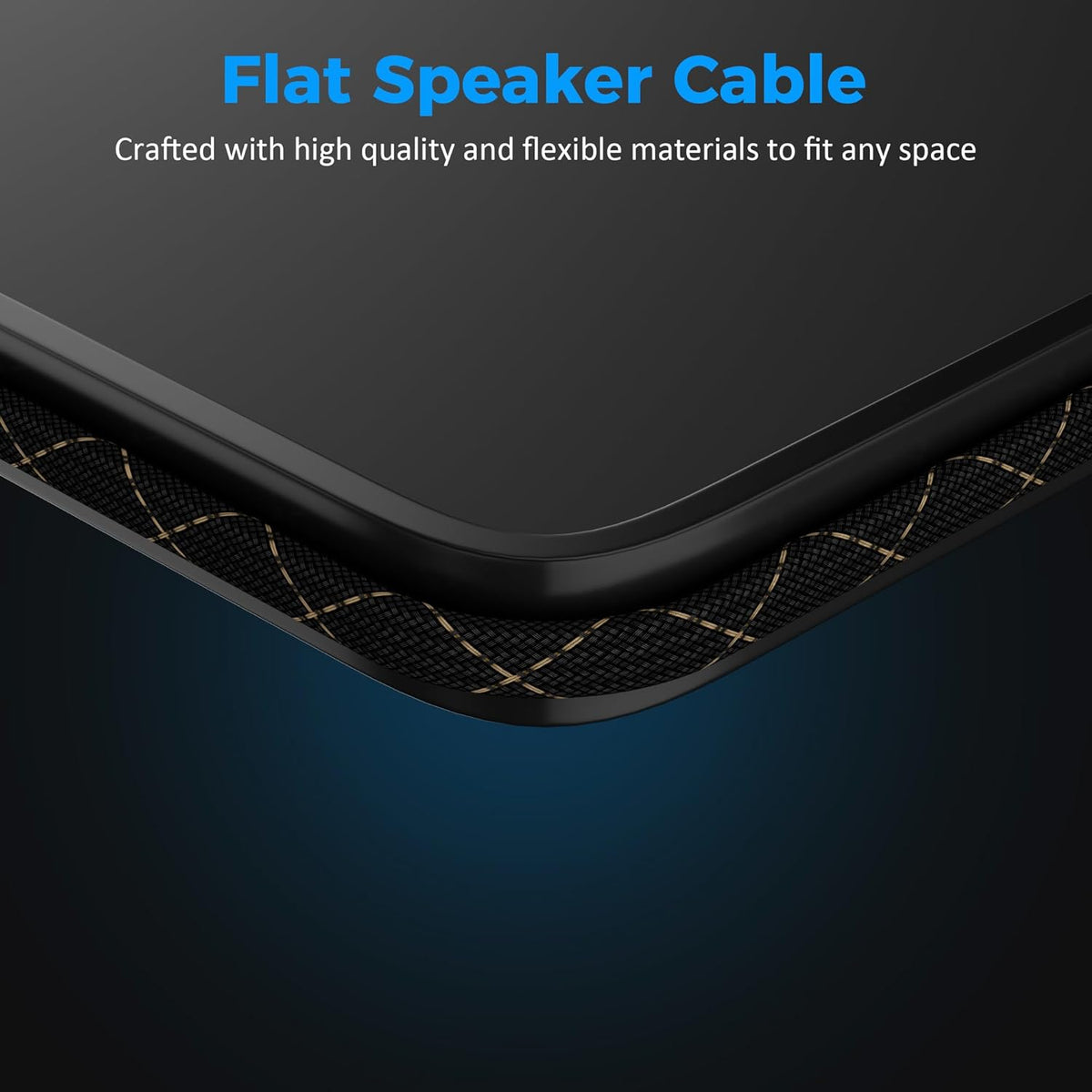 Mygatti 16/2 25 16AWG 2 Speaker Wire Feet, Gauge Speaker Cable, Direct Burial, Durable Nylon Braided, in Wall