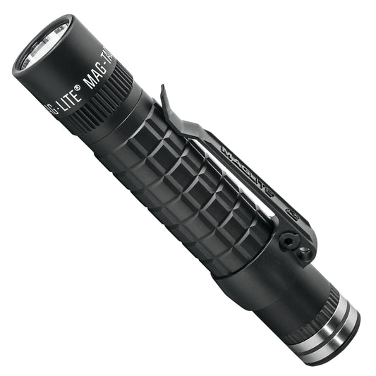 Maglite MAG-TAC Rechargeable LED Flashlight – Plain Head, High-Performance Tactical Light – Black