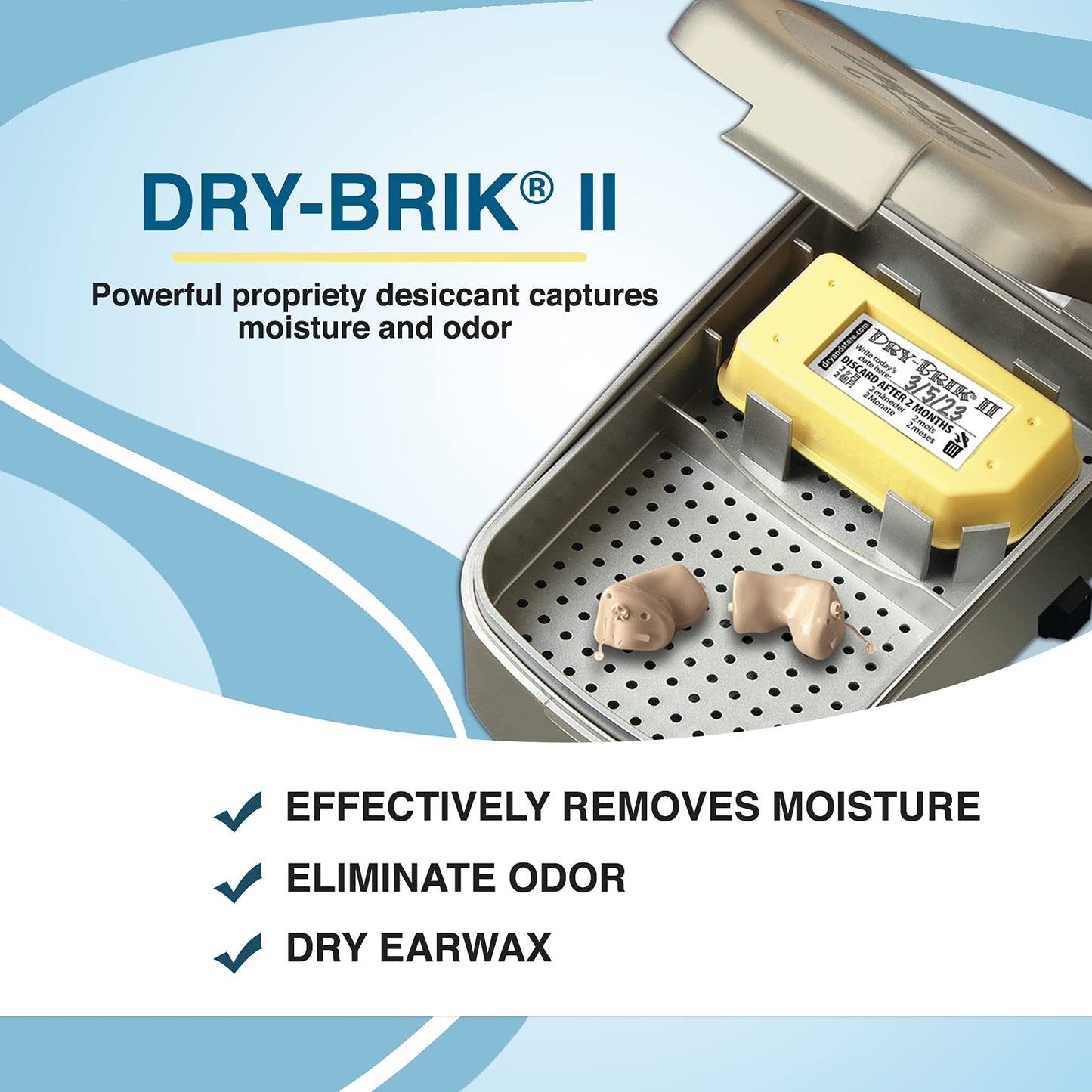 Zephyr by Dry & Store Hearing Instrument Dryer/Dehumidifier | for Care and Maintenance of Hearing Aids | Cochlear Processors | in-Ear Monitors
