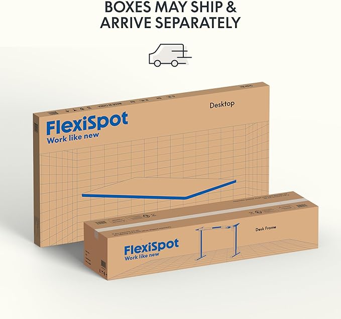 FLEXISPOT EN1 One-Piece Standing Desk with 1-Inch Thick Desktop, 60"x24" Electric Height Adjustable Desk for Home Office & Multi-Device Workstations, Maple