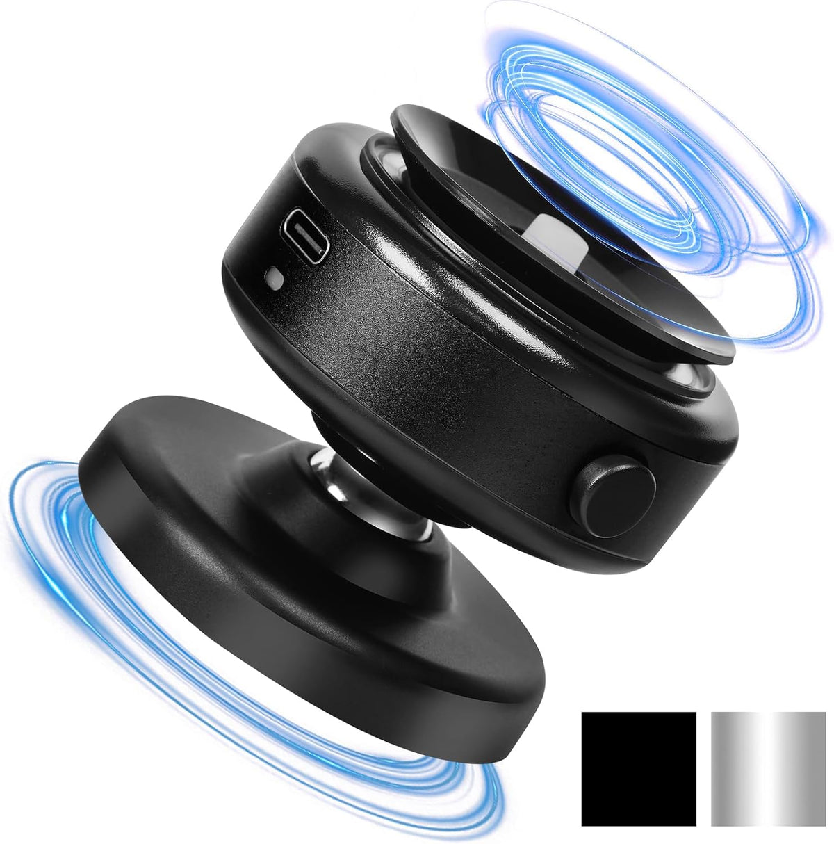 FunApricity 360 Rotatable Car Magnetic Phone Holder,Electric Vacuum Magnetic Suction Car Phone Mount,Magnetic
