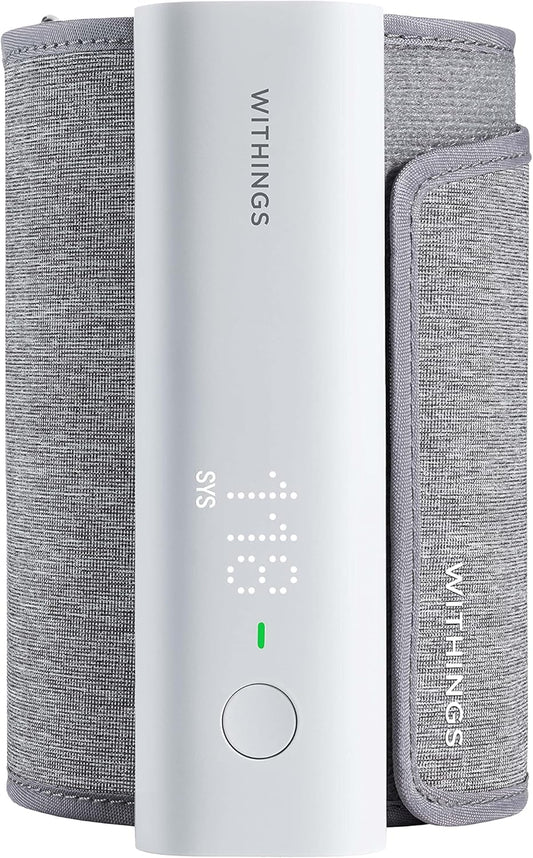 Withings BPM Connect - Digital Blood Pressure Cuff & Heart Rate Monitor - Blood Pressure Machine Arm Cuff, FDA Cleared, FSA/HSA Eligible, IOS & Android