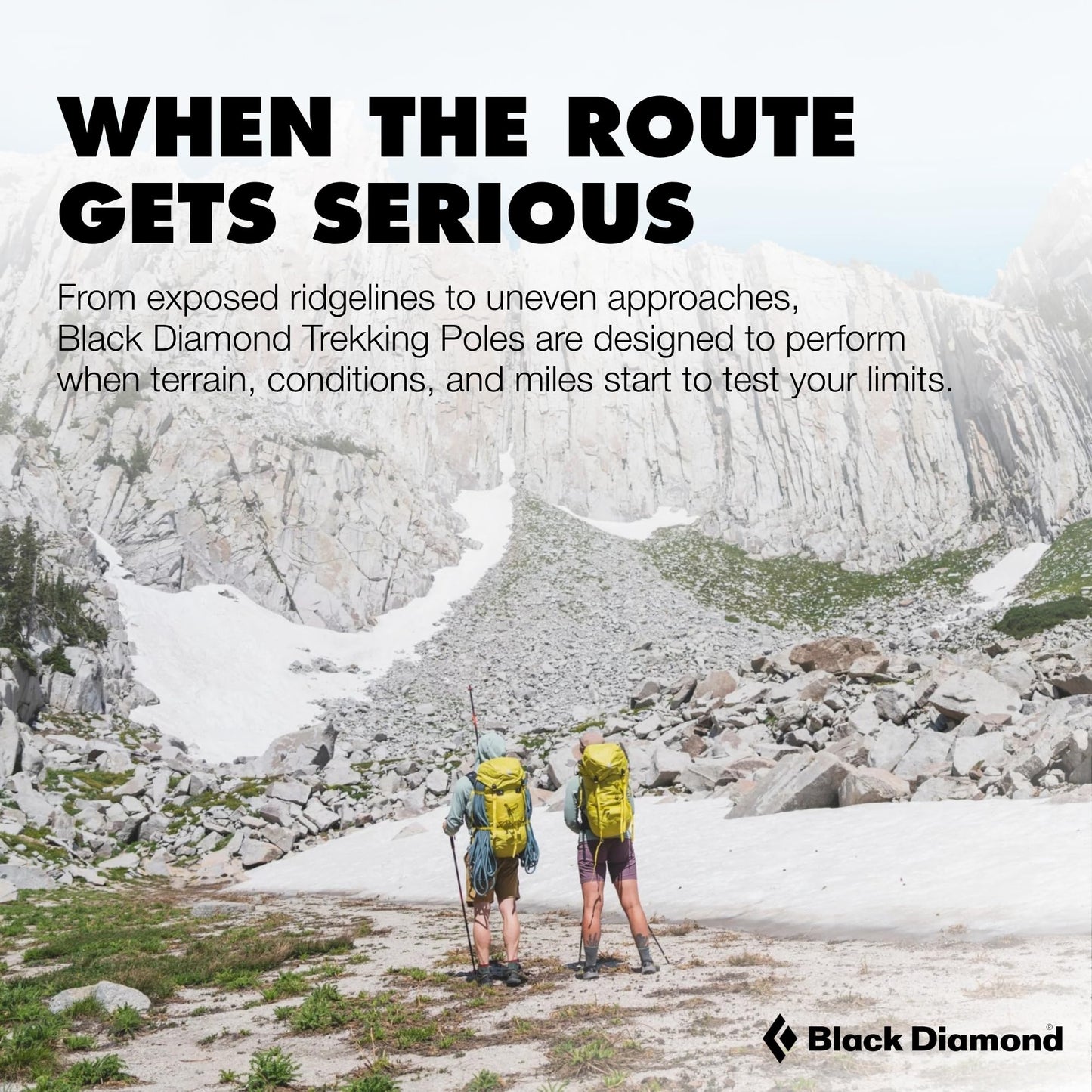 BLACK DIAMOND Distance FLZ Trekking Poles (Pair) | Aluminum Adjustable Z-Pole Design | FlickLock | Lightweight Poles for Hiking & Trail Running | Pewter | 125 cm