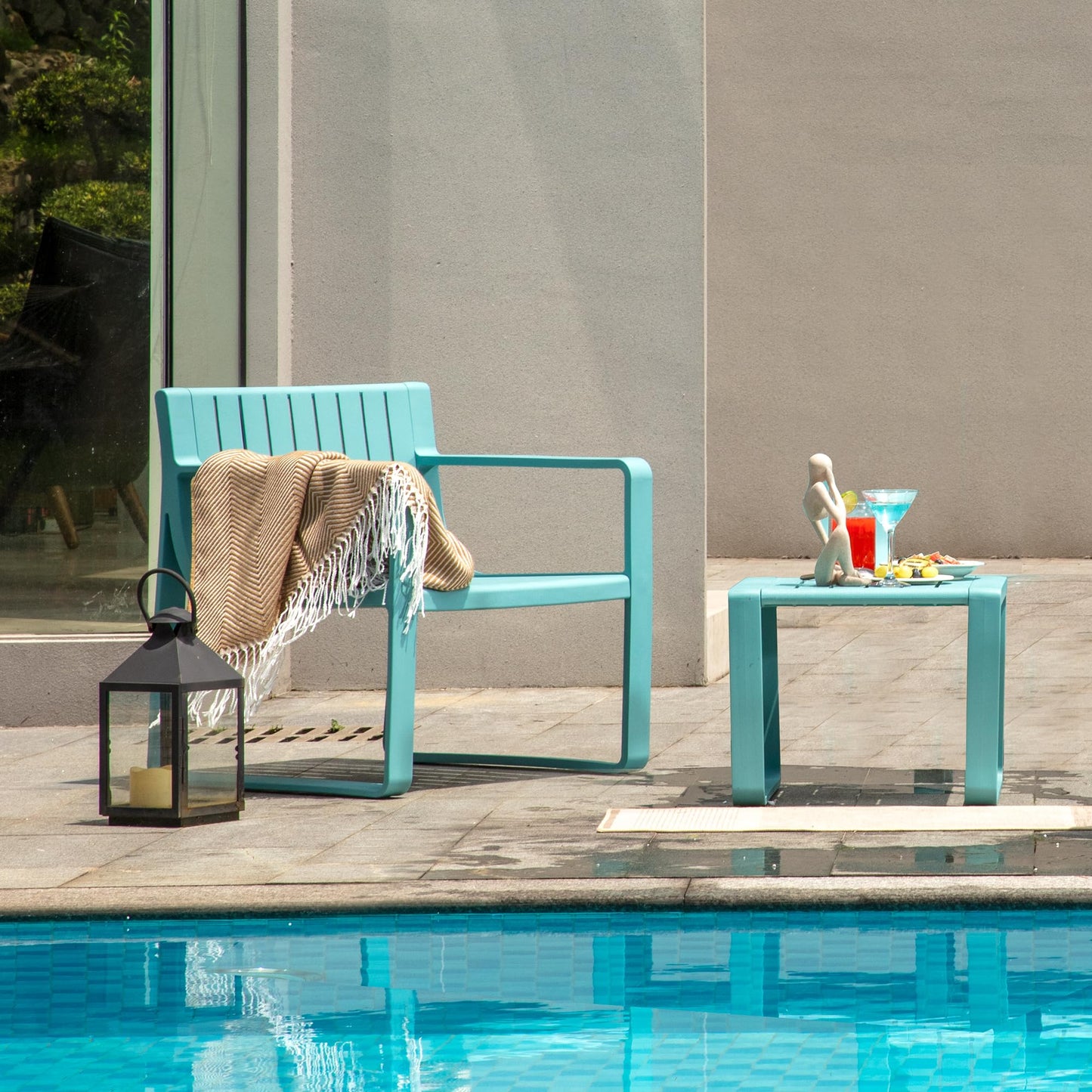 Werph Outdoor Patio Furniture Set, Patio Chairs with Outdoor Table, Front Porch Furniture Patio Chair with Balcony Furniture Bistro Table and Chair Set Outdoor Seating Set for Garden Poolside