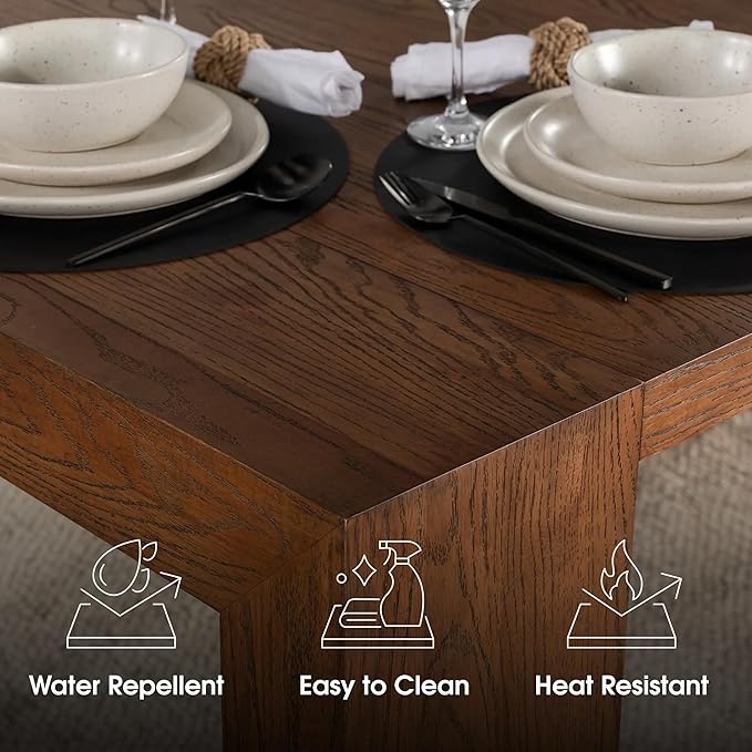 Transformer Table - Solid Wood Extendable Dining Table, Seats 2-12, Expandable Dining Room Table, Space-Saving Furniture, Kitchen and Dining Room Furniture (Brown, Table + Bench)
